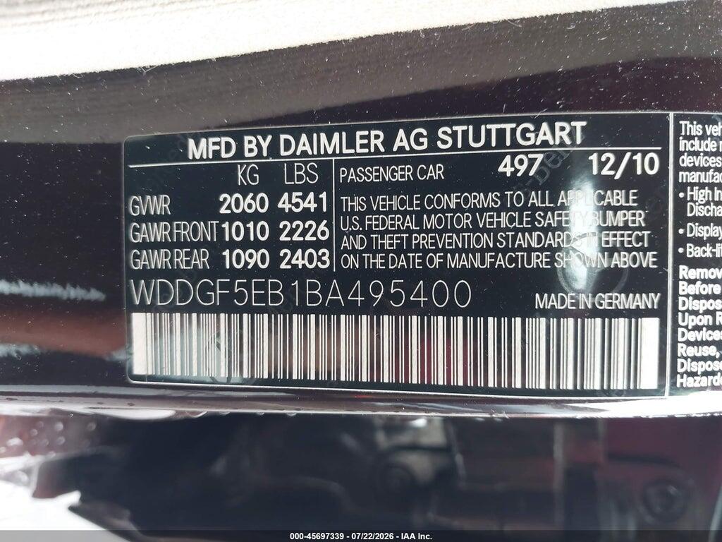 WDDGF5EB1BA495400 2011 MERCEDES-BENZ C 300 photo no. 9