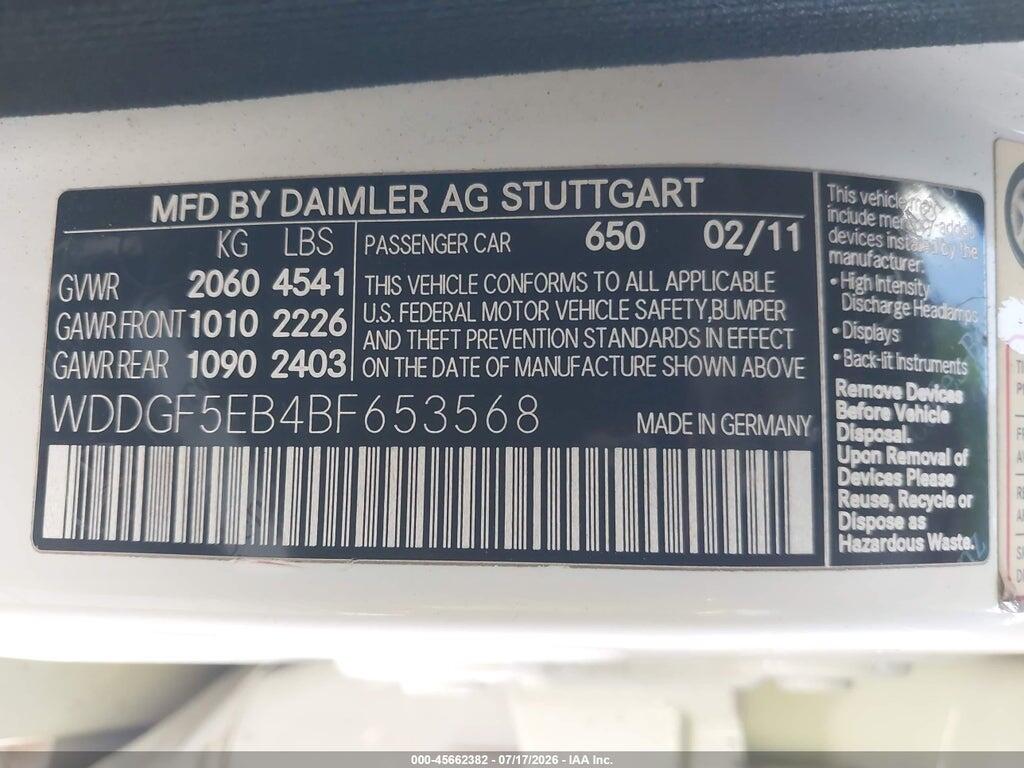 WDDGF5EB4BF653568 2011 MERCEDES-BENZ C 300 photo no. 9
