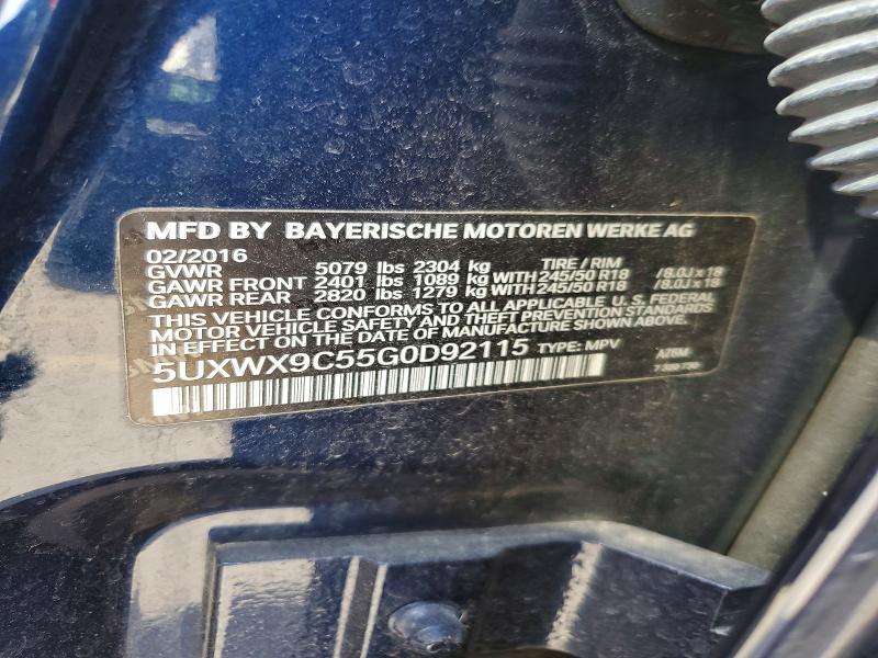 2016 BMW X3 XDRIVE28I — Фото 13 из 13
