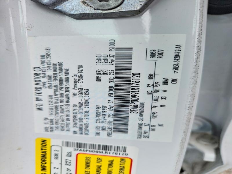 2020 FORD FUSION TITANIUM — Фото 12 из 12