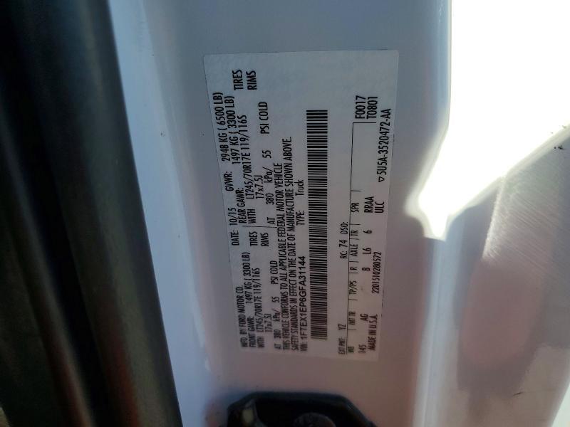 1FTEX1EP6GFA31144 2016 FORD F150 photo no. 12