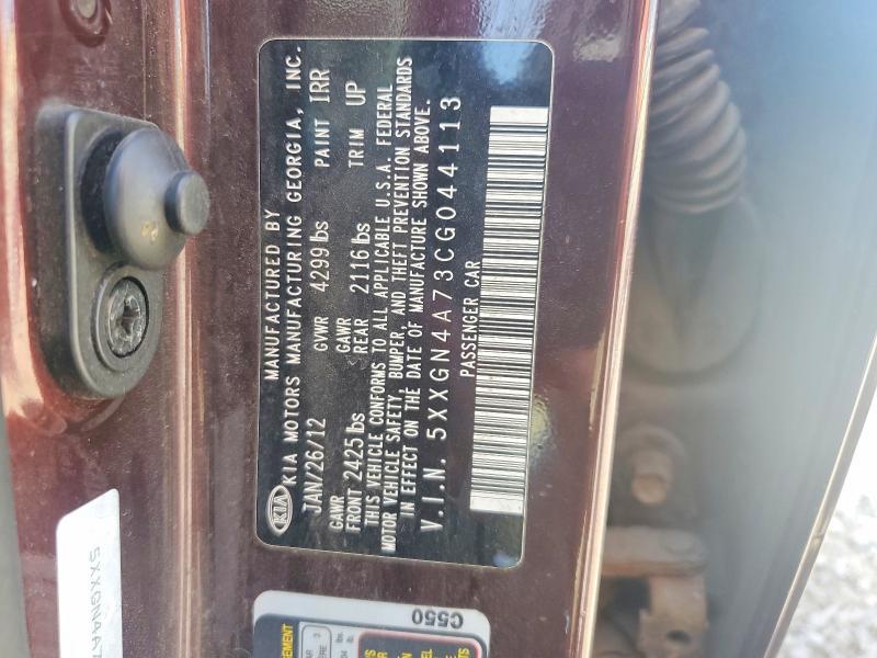 5XXGN4A73CG044113 2012 KIA OPTIMA photo no. 12