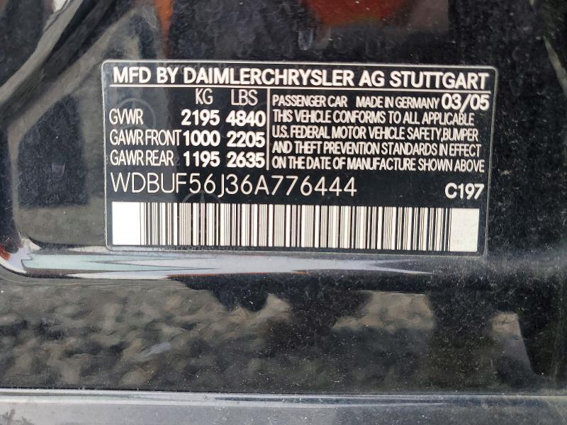 2006 MERCEDES-BENZ E — Фото 12 из 12