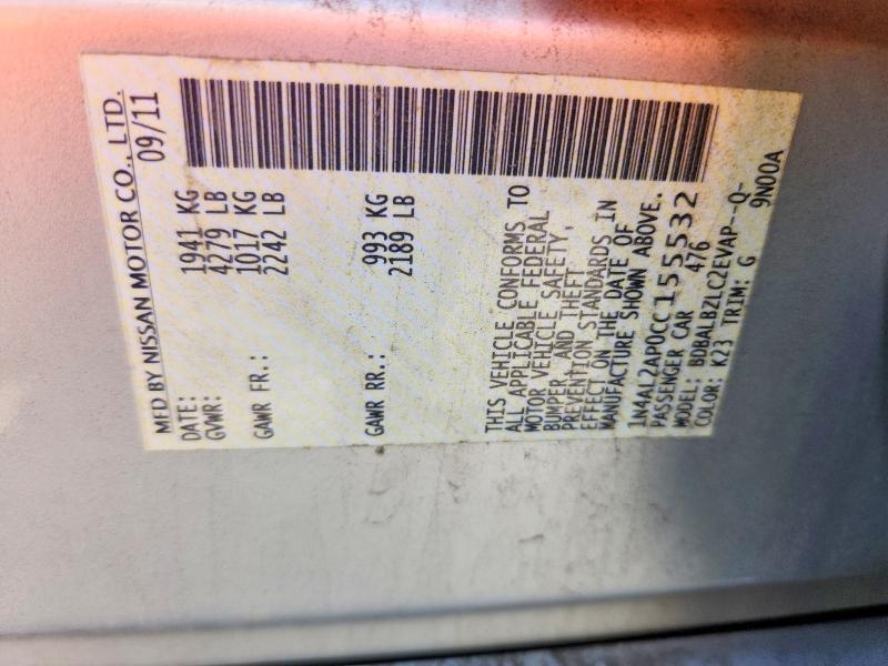 1N4AL2AP0CC155532 2012 NISSAN ALTIMA photo no. 12