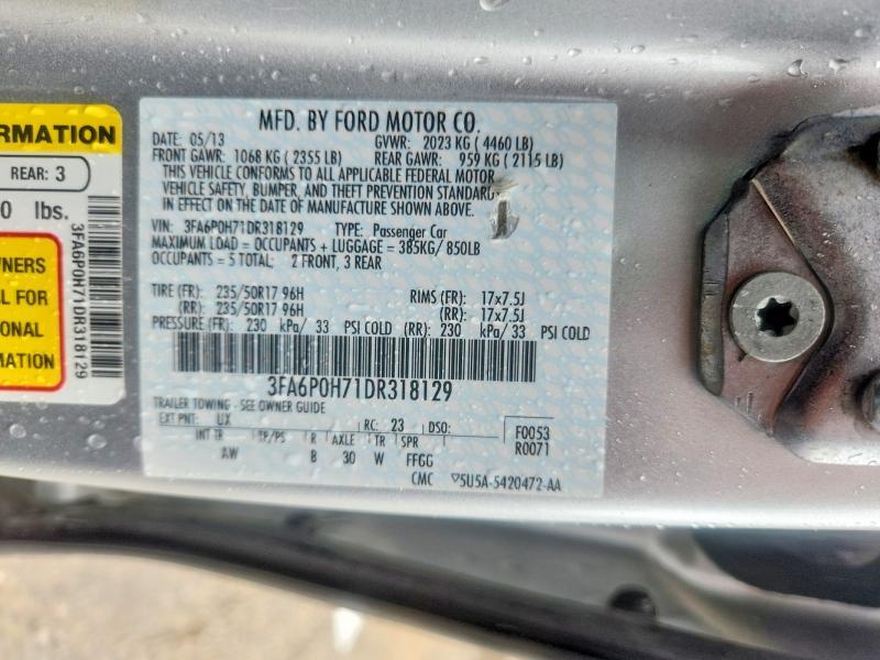 2013 FORD FUSION SE — Фото 13 из 13