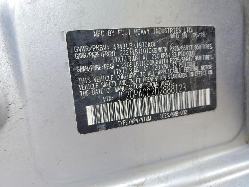 2013 SUBARU XV CROSSTREK 2.0 PREMIUM — Фото 13 из 13