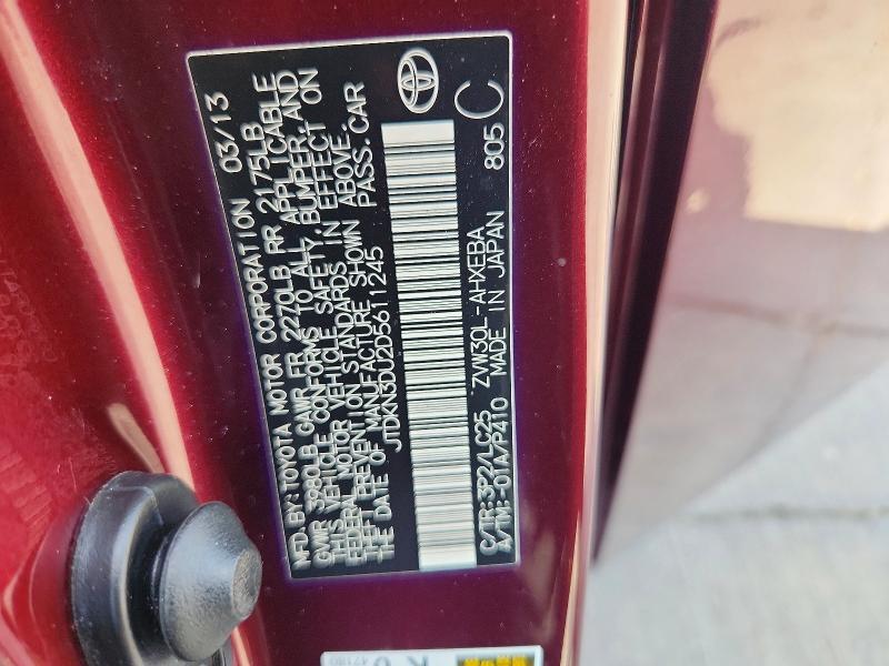 2013 TOYOTA PRIUS PERSONA SERIES SE — Фото 12 из 12
