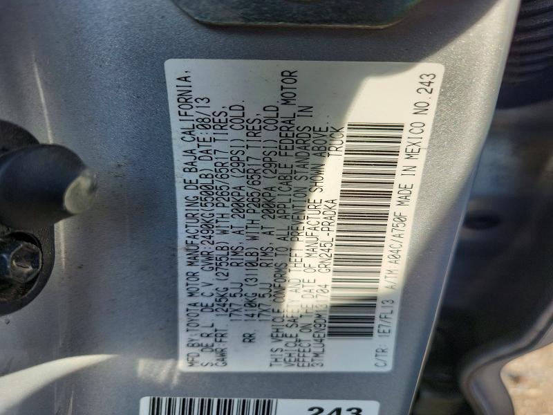 2013 TOYOTA TACOMA DOUBLE CAB — Фото 12 из 12