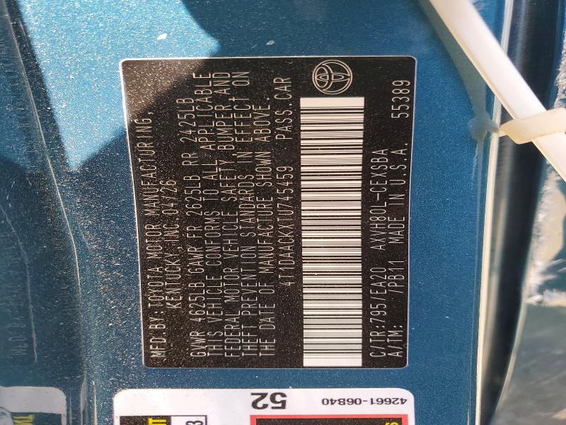 4T1DAACKXTU745459 2026 TOYOTA CAMRY photo no. 12