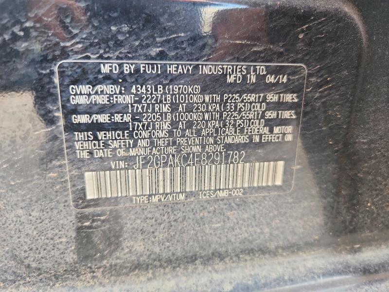2014 SUBARU XV CROSSTREK 2.0 LIMITED — Фото 12 из 12