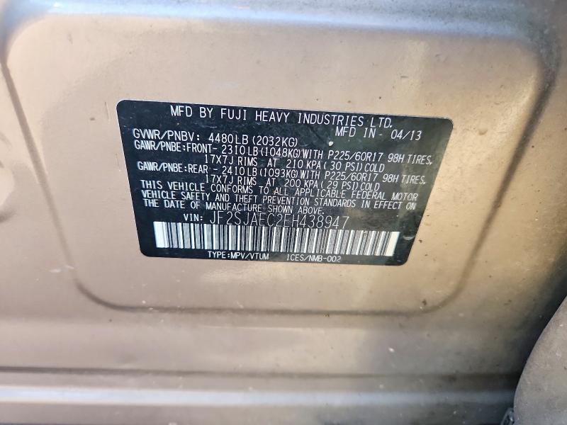 JF2SJAEC2EH438947 2014 SUBARU FORESTER photo no. 12