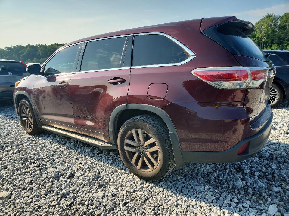 2014 TOYOTA HIGHLANDER LE — Фото 2 из 13
