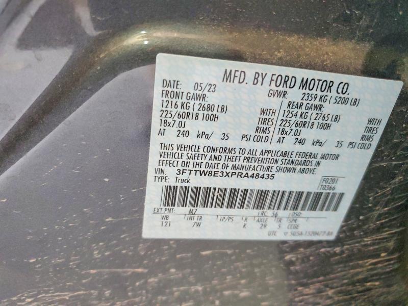 3FTTW8E3XPRA48435 2023 FORD MAVERICK photo no. 12