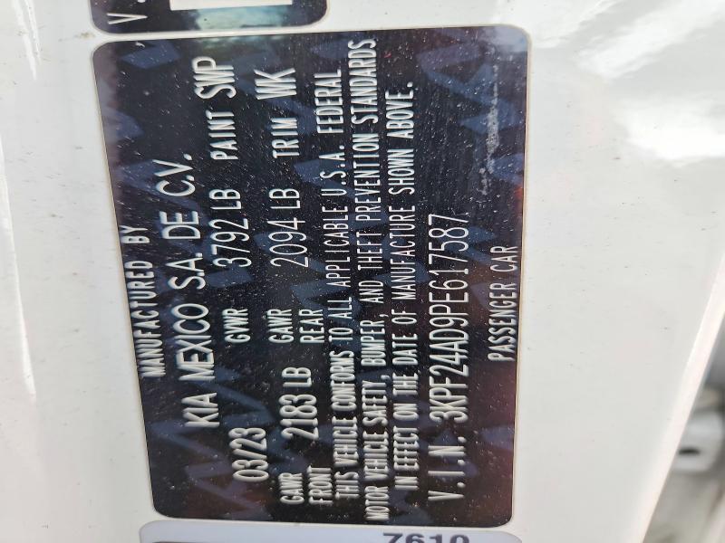 3KPF24AD9PE617587 2023 KIA FORTE photo no. 12