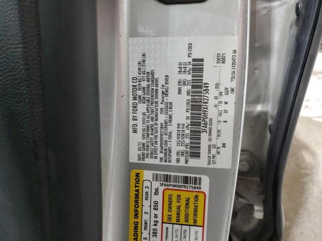2015 FORD FUSION SE — Фото 12 из 12