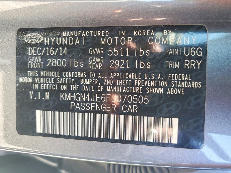 2015 HYUNDAI GENESIS 3.8L — Фото 12 из 12