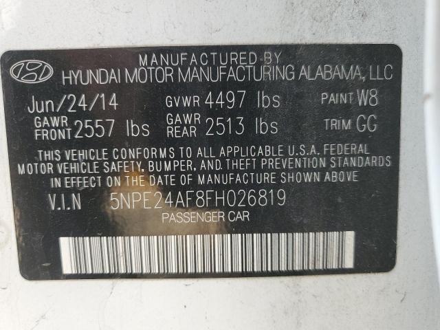 2015 HYUNDAI SONATA SE — Фото 13 из 13