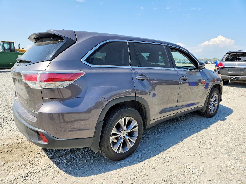 5TDBKRFH9FS102195 2015 TOYOTA HIGHLANDER photo no. 3