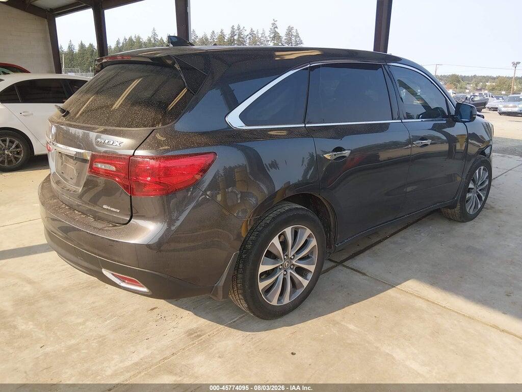 5FRYD4H41FB010017 2015 ACURA MDX photo no. 4