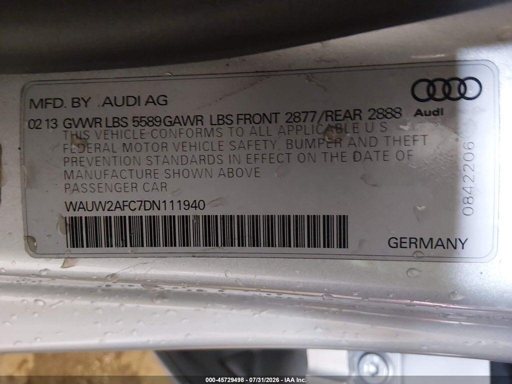 WAUW2AFC7DN111940 2013 AUDI S7 photo no. 9