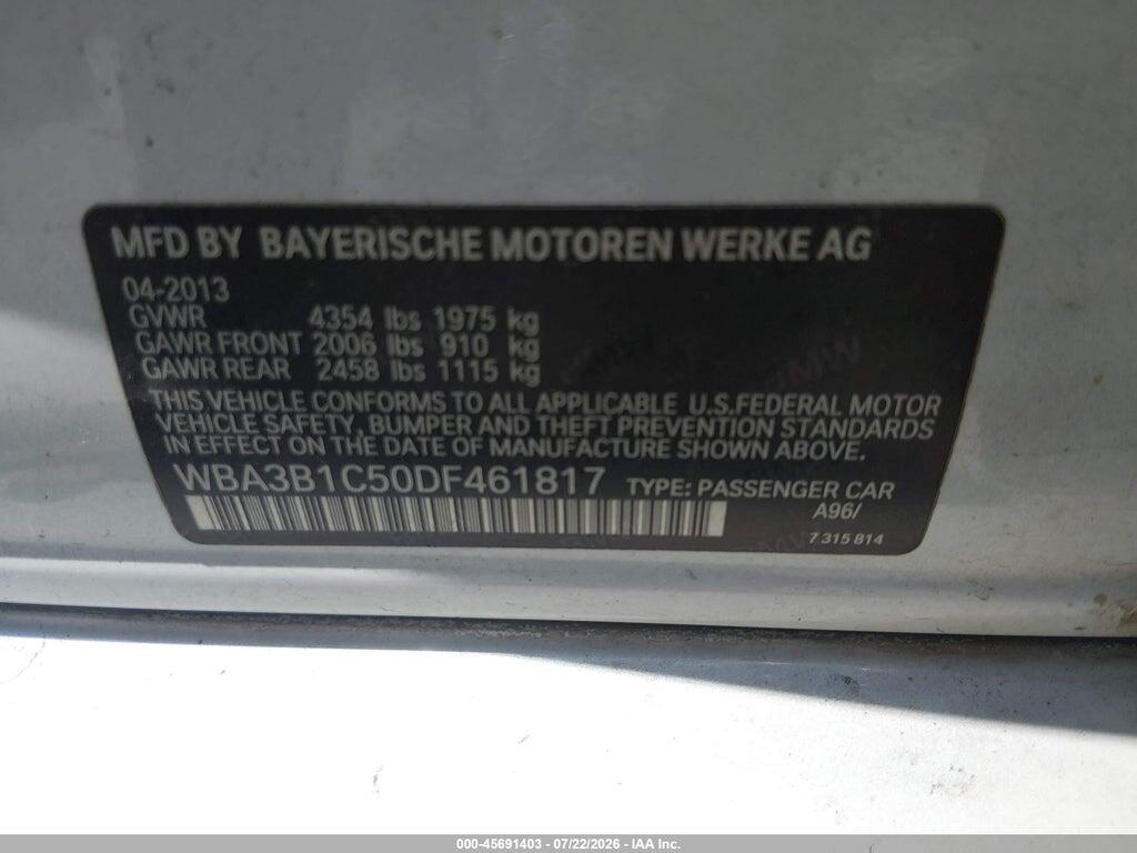 WBA3B1C50DF461817 2013 BMW 320I photo no. 9