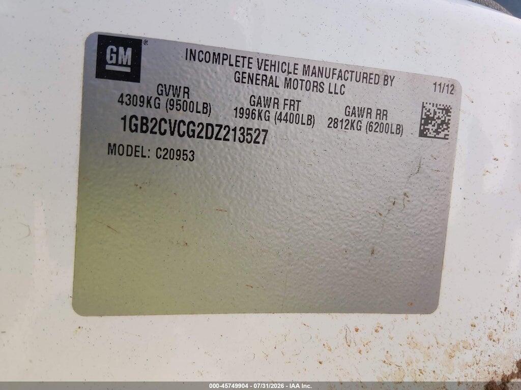 1GB2CVCG2DZ213527 2013 CHEVROLET SILVERADO 2500HD photo no. 9