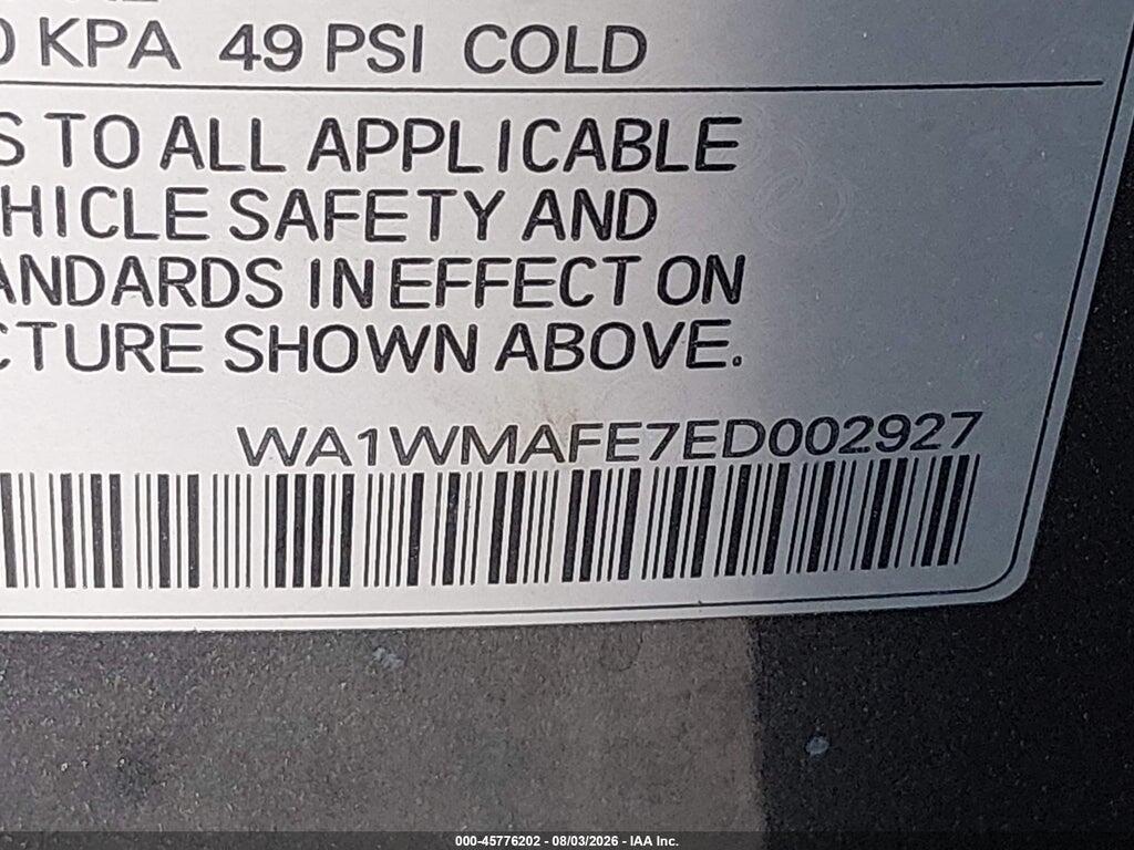 WA1WMAFE7ED002927 2014 AUDI Q7 photo no. 9