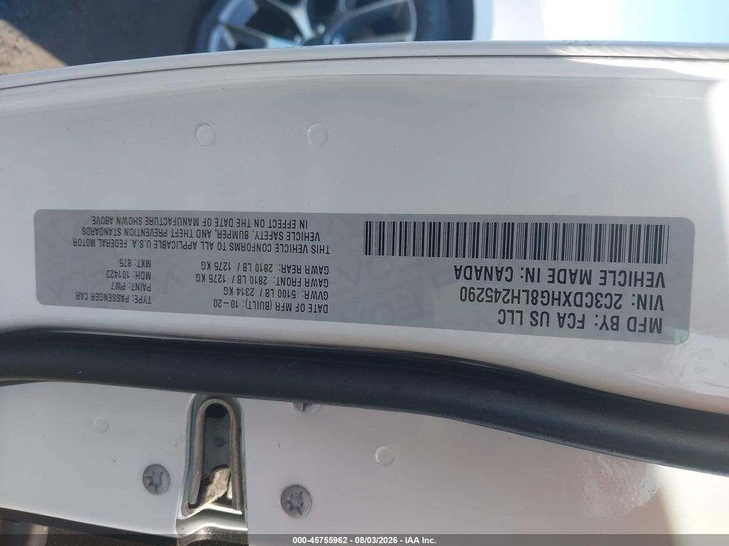 2C3CDXHG8LH245290 2020 DODGE CHARGER photo no. 9