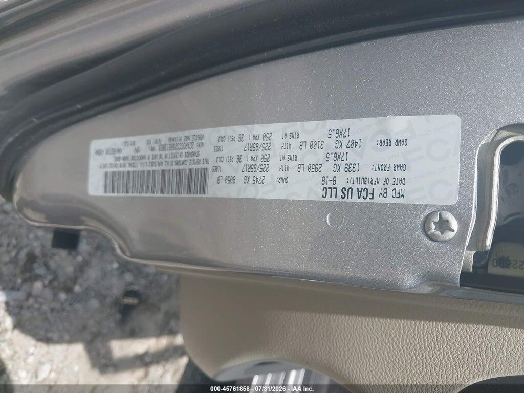 2C4RDGCG2KR513823 2019 DODGE GRAND CARAVAN photo no. 9