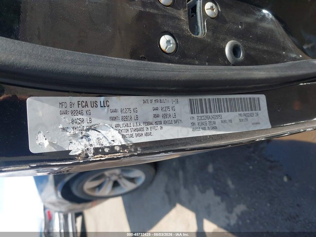 2C3CDZAG4JH229753 2018 DODGE CHALLENGER photo no. 9