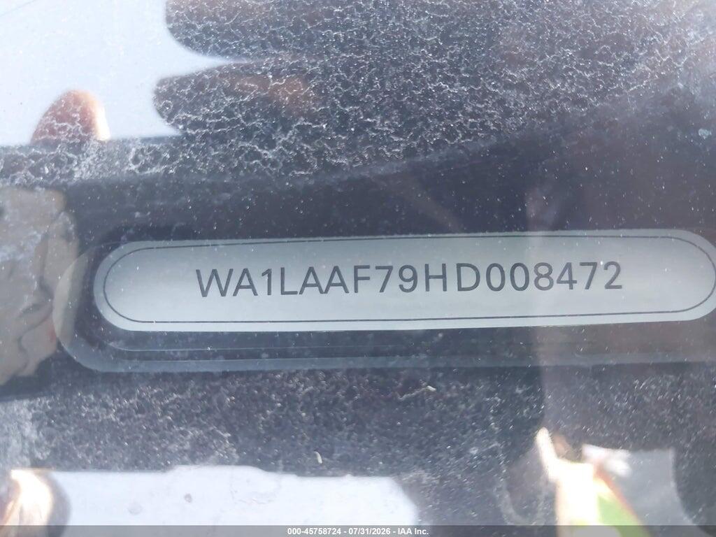 WA1LAAF79HD008472 2017 AUDI Q7 photo no. 9