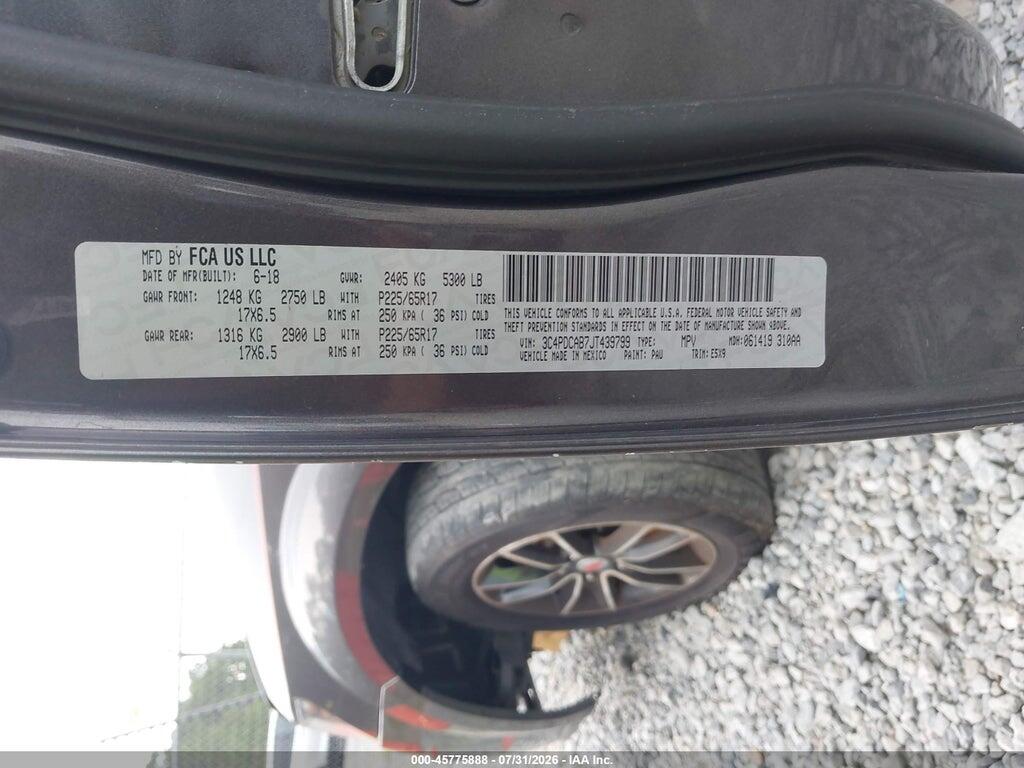 3C4PDCAB7JT439799 2018 DODGE JOURNEY photo no. 9