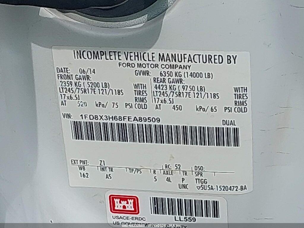 1FD8X3H68FEA89509 2015 FORD F-350 CHASSIS photo no. 9