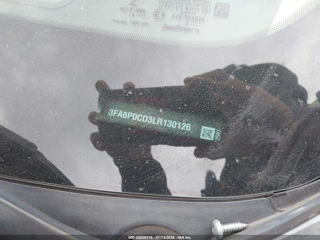 3FA6P0CD3LR130126 2020 FORD FUSION photo no. 9
