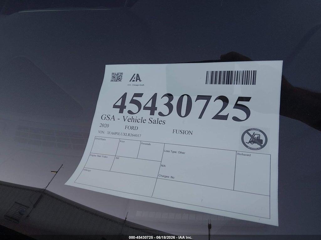 3FA6P0LUXLR264017 2020 FORD FUSION photo no. 10