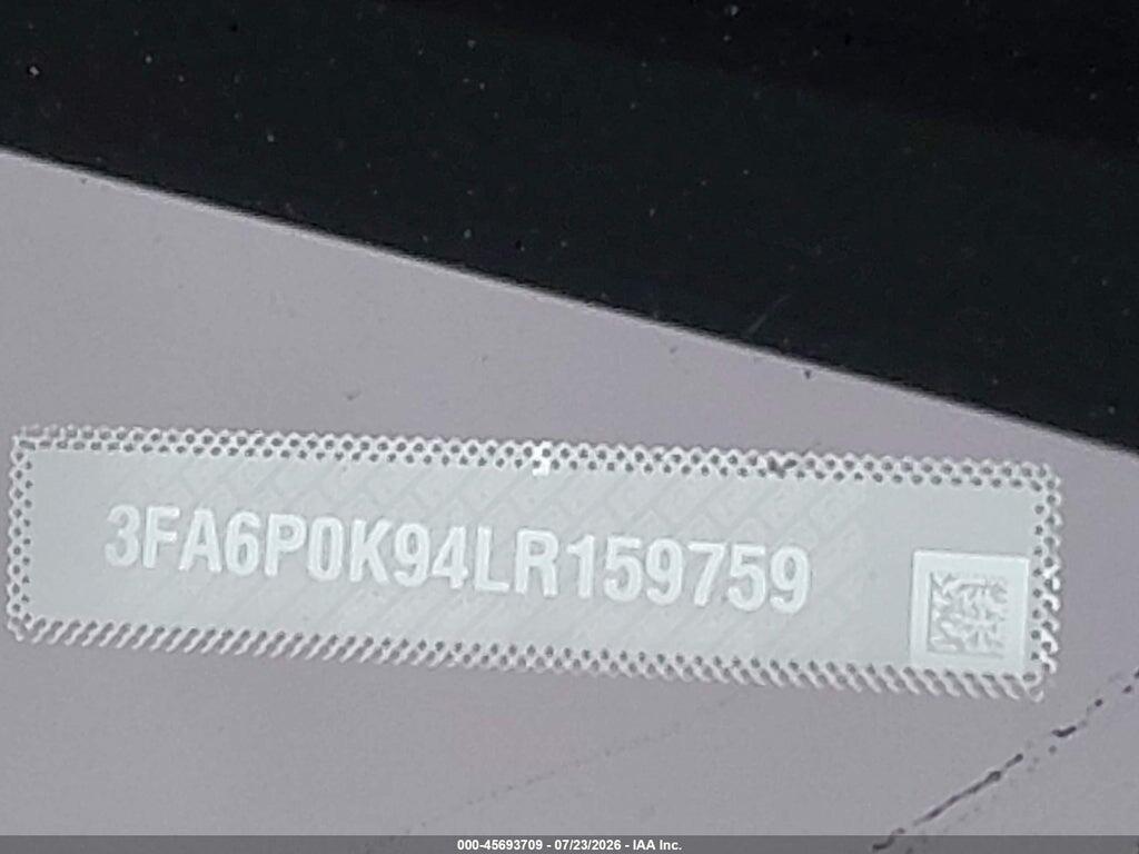 3FA6P0K94LR159759 2020 FORD FUSION photo no. 9