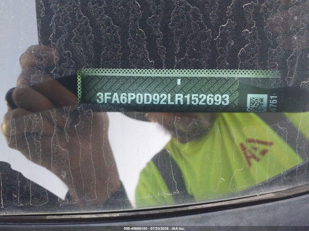 3FA6P0D92LR152693 2020 FORD FUSION photo no. 9