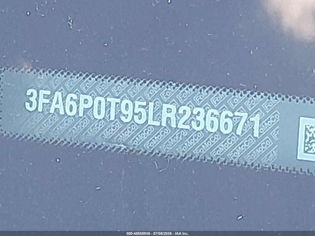 3FA6P0T95LR236671 2020 FORD FUSION photo no. 9