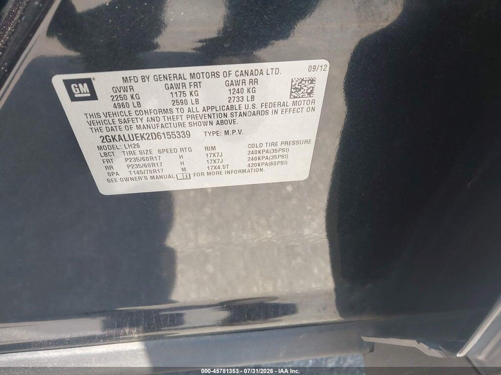 2GKALUEK2D6155339 2013 GMC TERRAIN photo no. 9