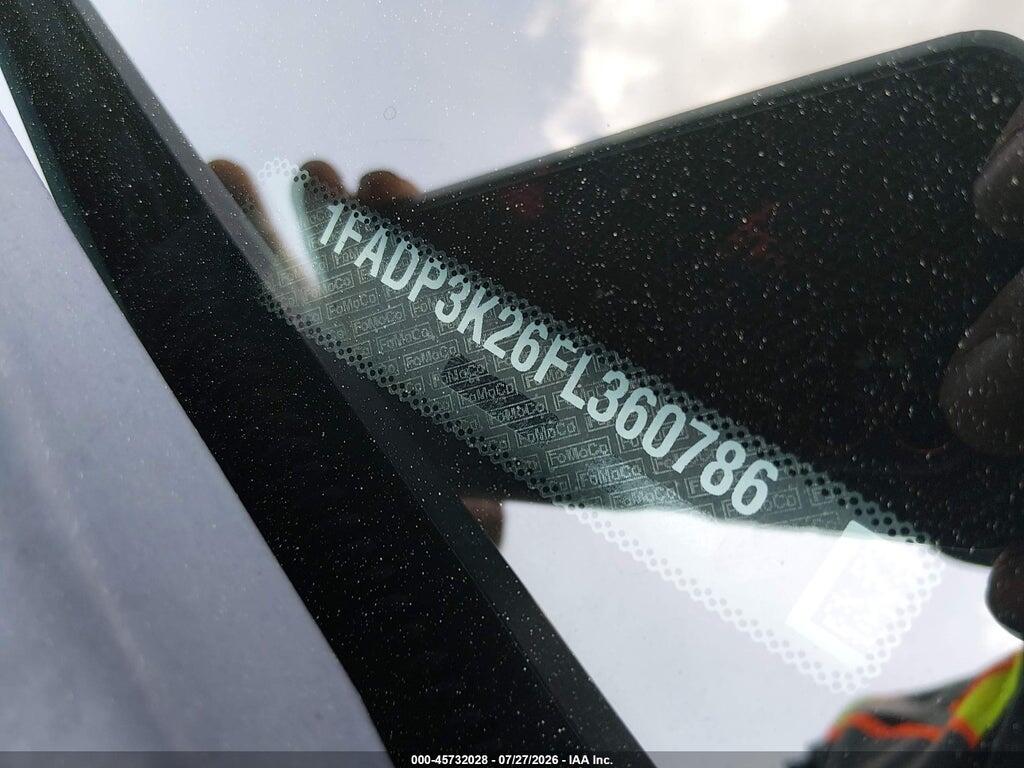 1FADP3K26FL360786 2015 FORD FOCUS photo no. 9