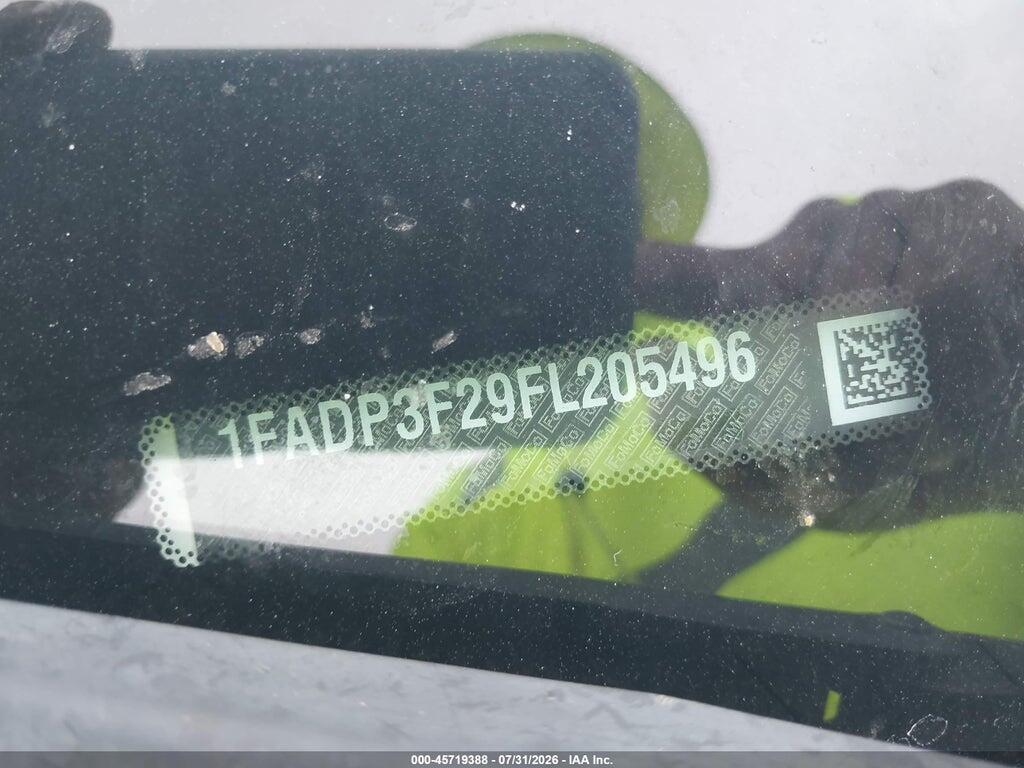 1FADP3F29FL205496 2015 FORD FOCUS photo no. 9