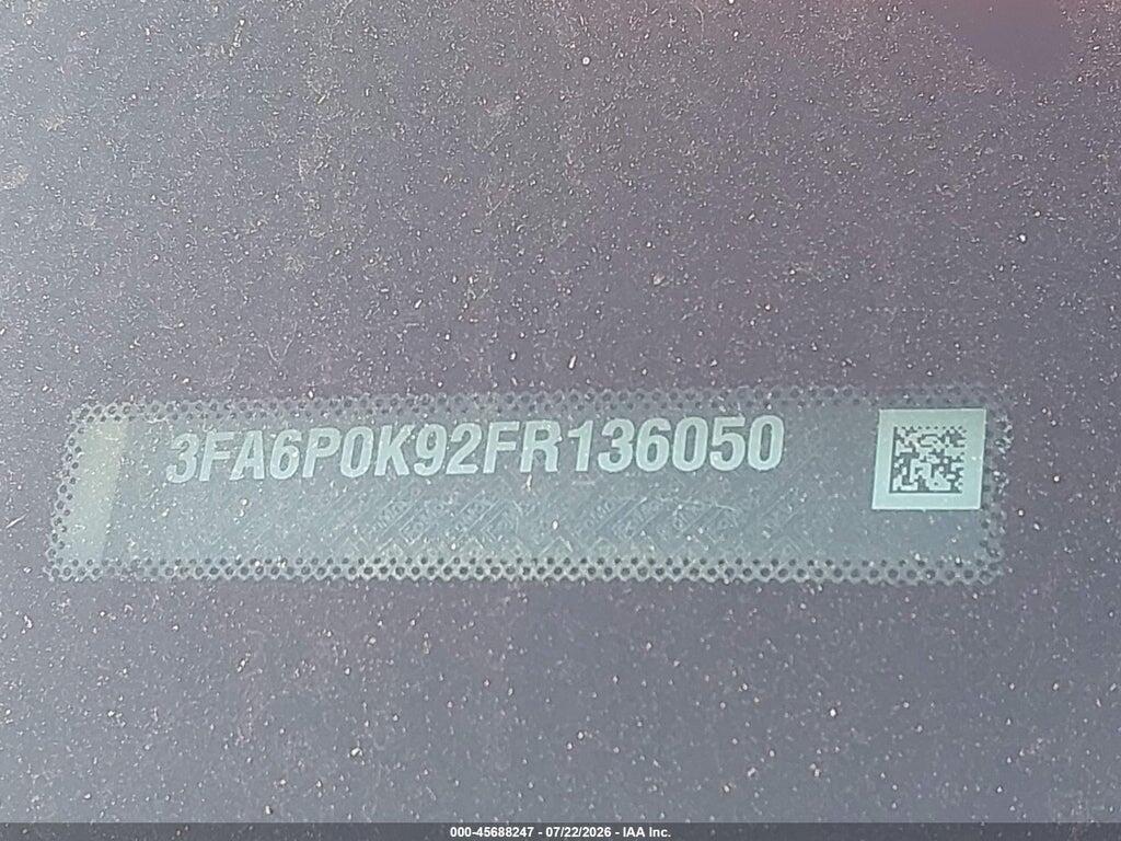 3FA6P0K92FR136050 2015 FORD FUSION photo no. 9