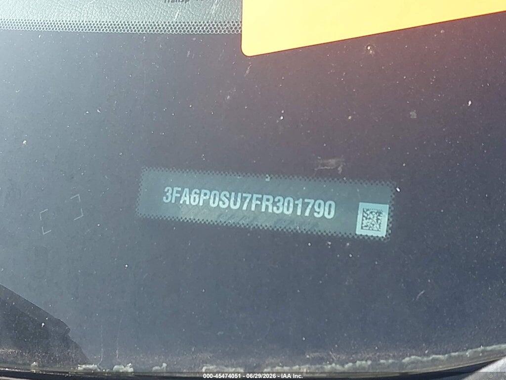 3FA6P0SU7FR301790 2015 FORD FUSION ENERGI photo no. 9