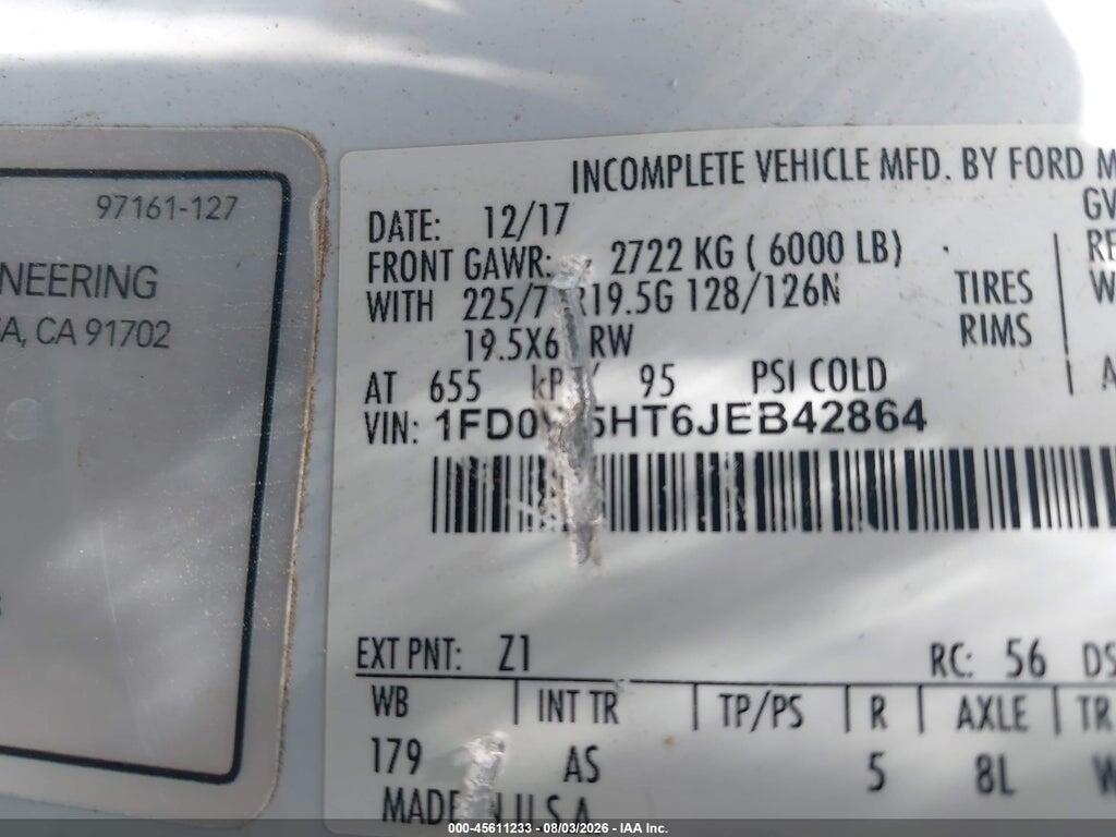 1FD0W5HT6JEB42864 2018 FORD F-550 CHASSIS photo no. 8