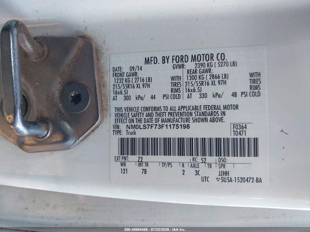 NM0LS7F73F1175198 2015 FORD TRANSIT CONNECT photo no. 9