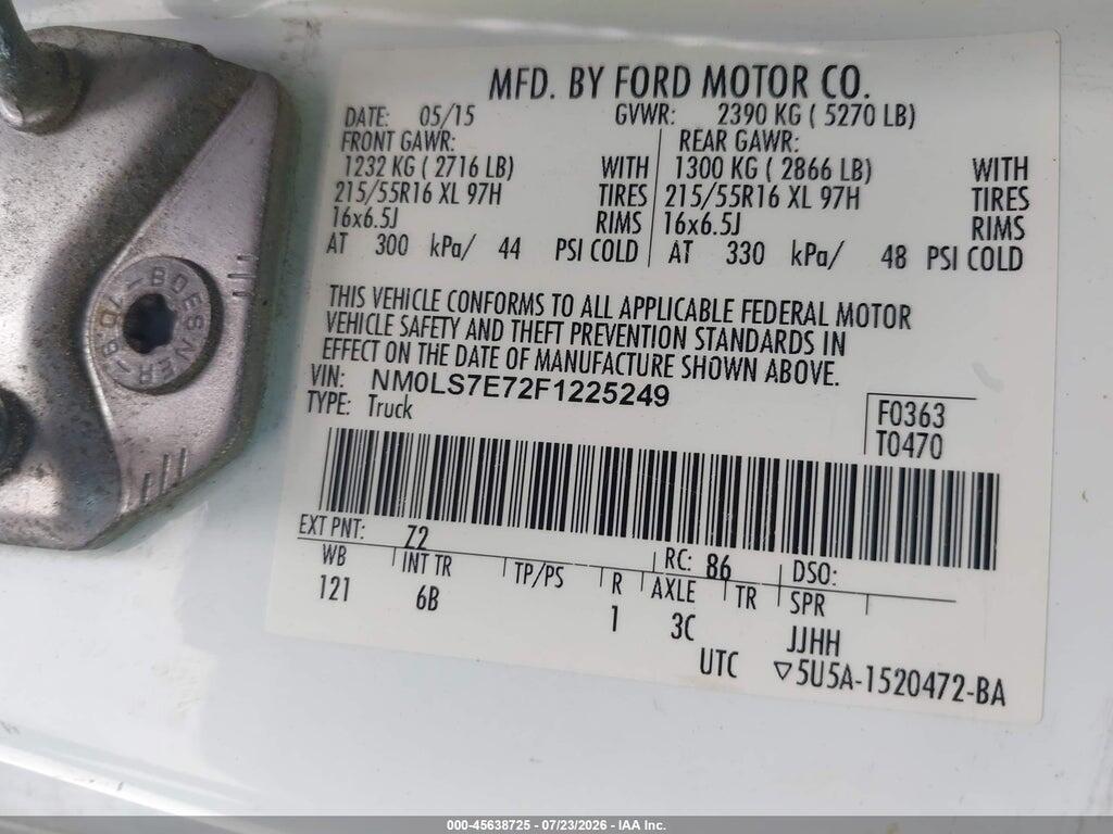 NM0LS7E72F1225249 2015 FORD TRANSIT CONNECT photo no. 9