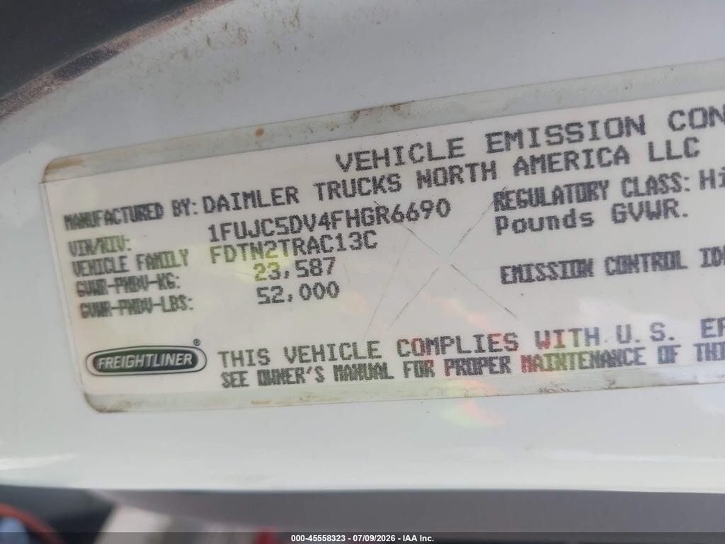 1FUJC5DV4FHGR6690 2015 FREIGHTLINER M2 photo no. 9