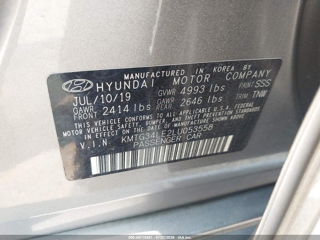 KMTG34LE2LU053558 2020 GENESIS G70 photo no. 9