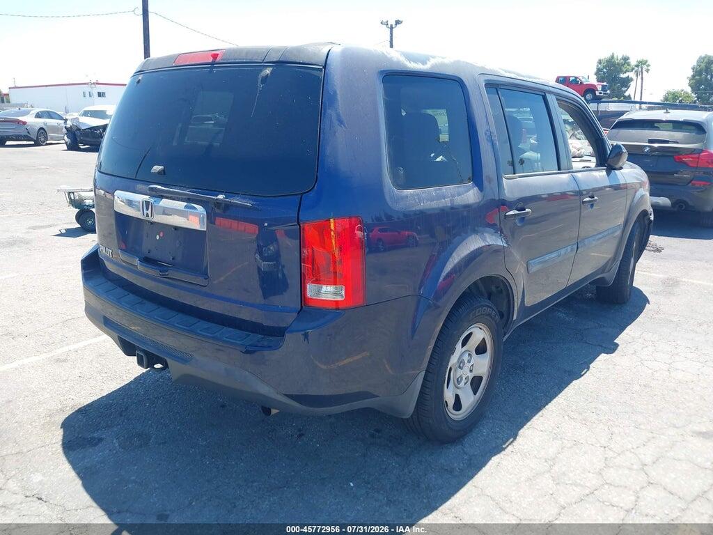 5FNYF3H23DB019609 2013 HONDA PILOT photo no. 4