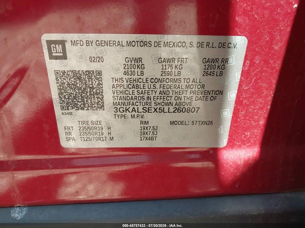 3GKALSEX5LL260807 2020 GMC TERRAIN photo no. 9